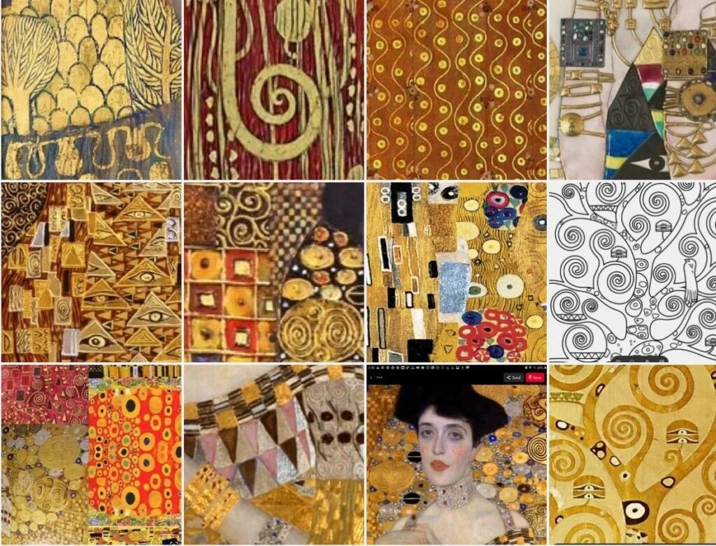 Le figure spesso usate da Klimt.